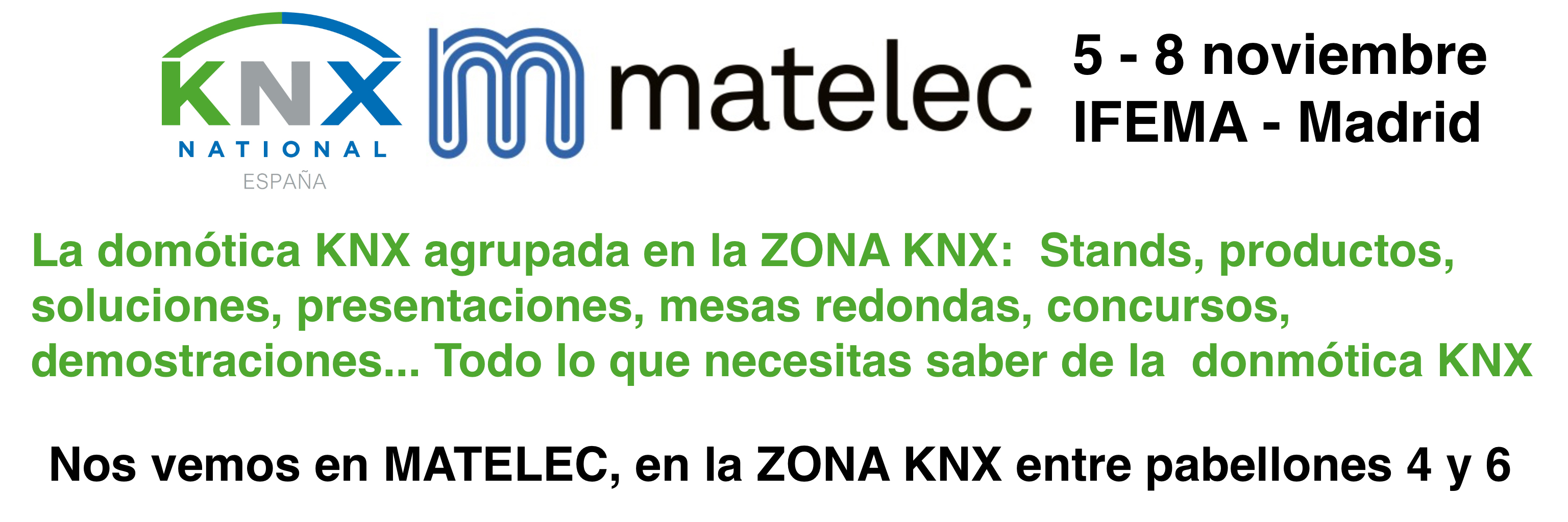 ZONA KNX en MATELEC 5-8 Nov