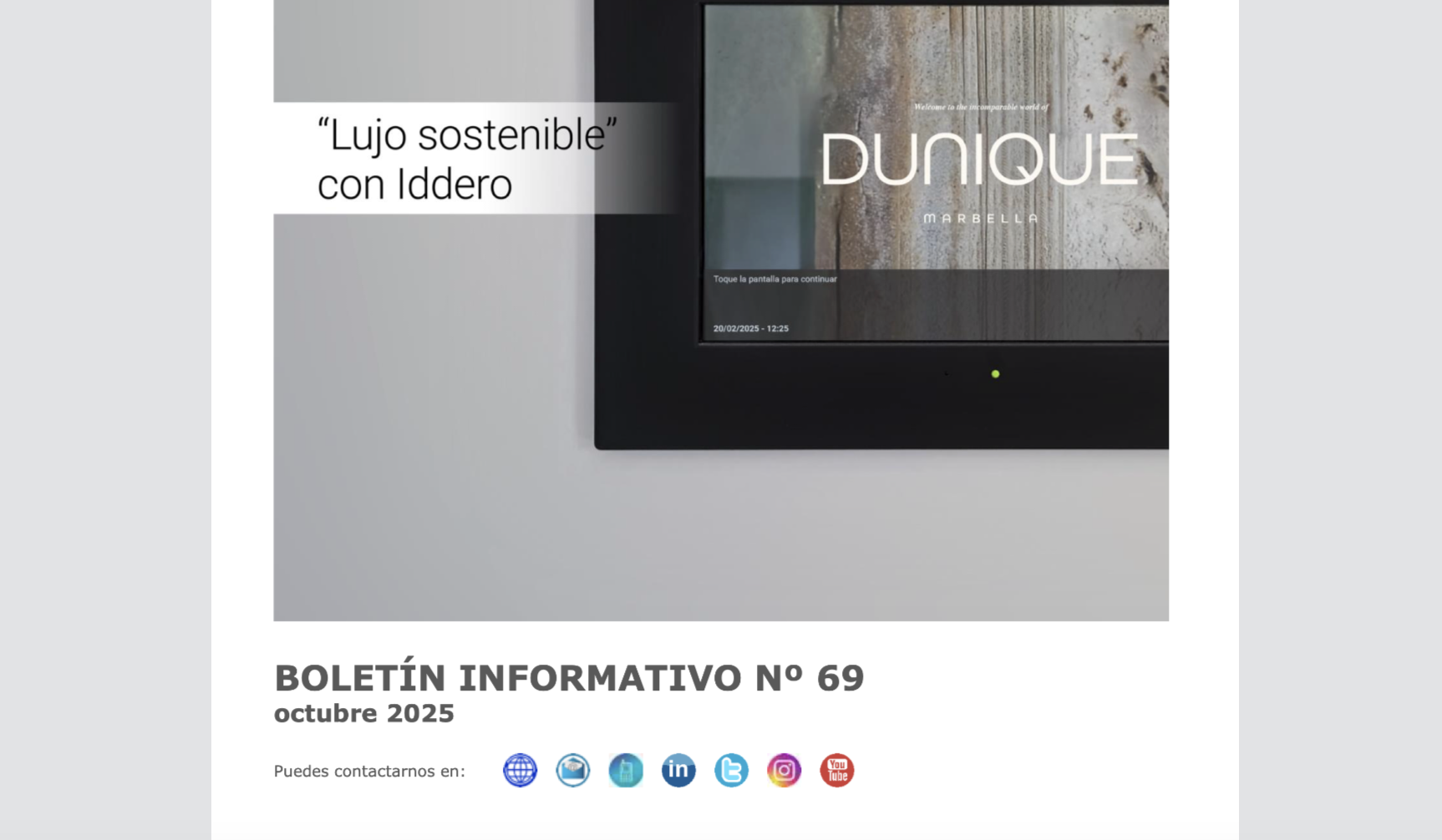 BOLETÍN INFORMATIVO Nº 69 octubre 2025 BOLETÍN INFORMATIVO Nº 69 octubre 2025